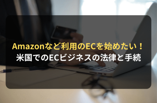 海外進出・海外展開：アメリカでAmazonなどを利用して越境ECやECビジネスを行う際の法律と手続